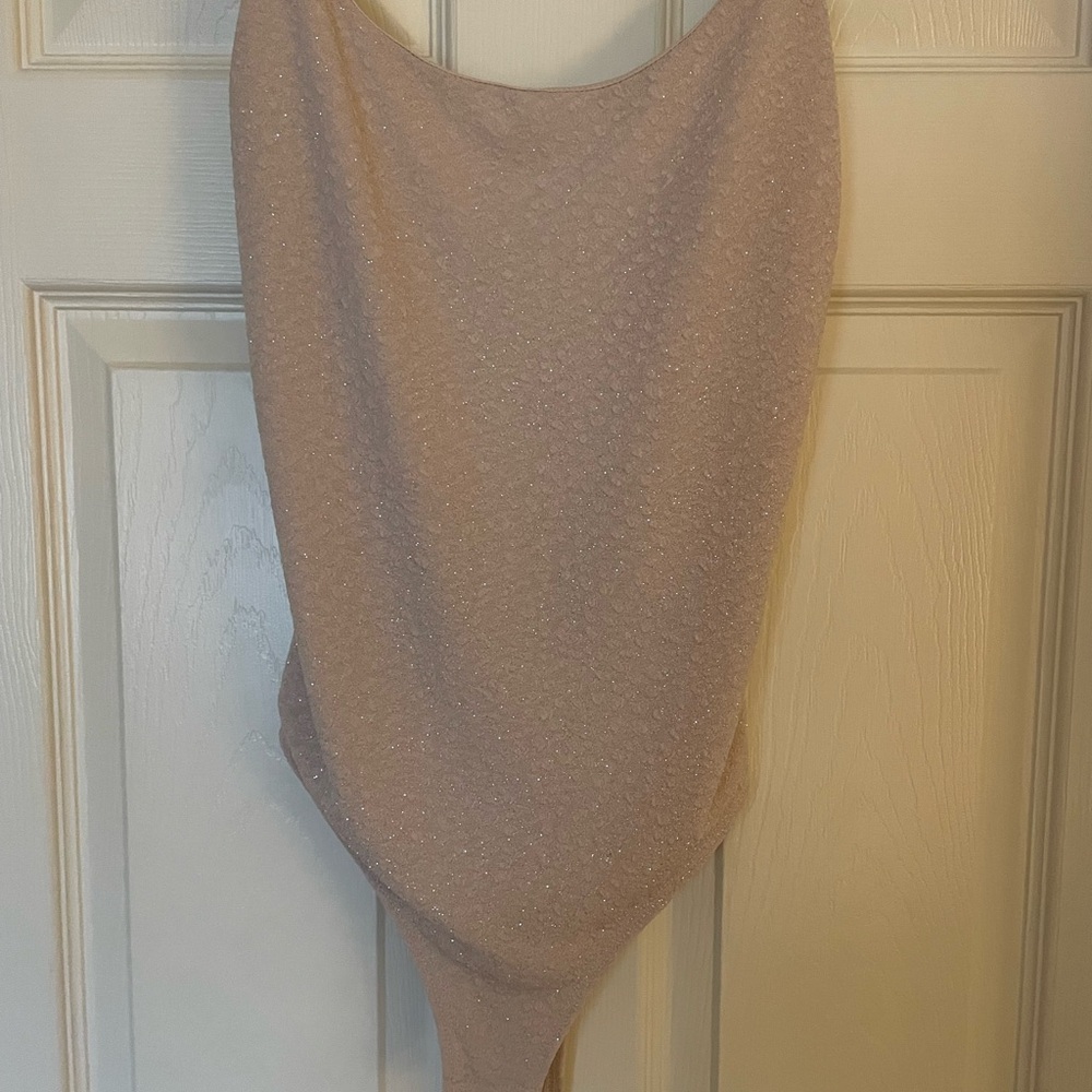 Sparkly Tan Bodysuit